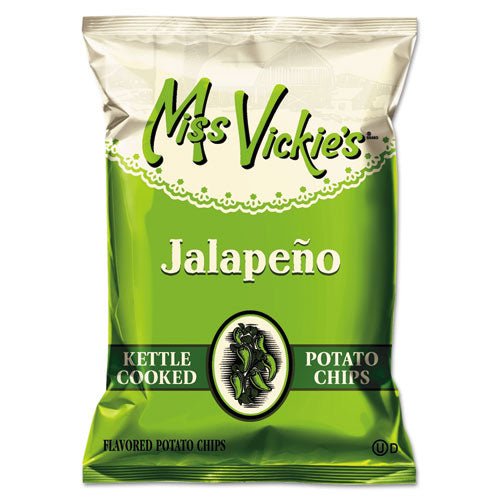 Kettle Cooked Jalapeno Potato Chips, 1.38 Oz Bag, 64-carton