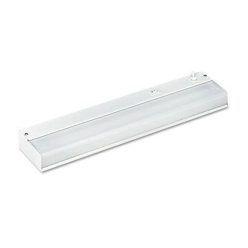 Under-cabinet Fluorescent Fixture, Steel, 18.25"w X 4"d X 1.63"h, White