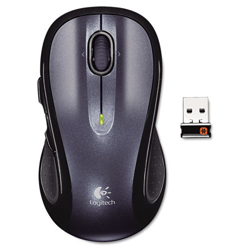 M510 Wireless Mouse, 2.4 Ghz Frequency-30 Ft Wireless Range, Right Hand Use, Dark Gray