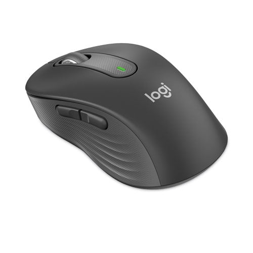 Signature M650 For Business Wireless Mouse, 2.4 Ghz Frequency, 33 Ft Wireless Range, Large, Right Hand Use, Graphite
