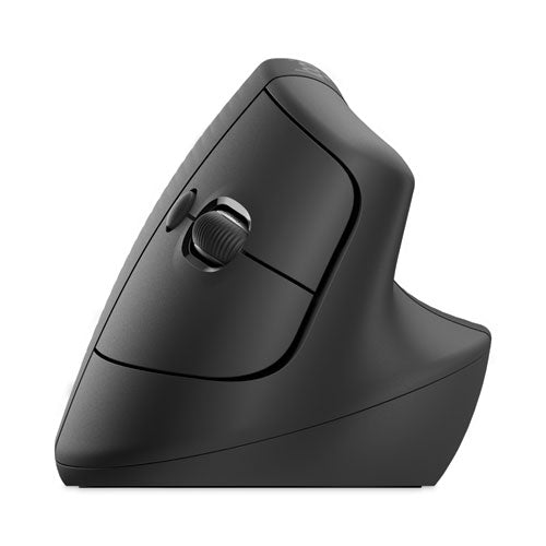 Lift Vertical Ergonomic Mouse, 2.4 Ghz Frequency-32 Ft Wireless Range, Right Hand Use, Graphite