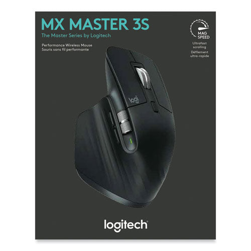 Mx Master 3s Performance Wireless Mouse, 2.4 Ghz Frequency-32 Ft Wireless Range, Right Hand Use, Black
