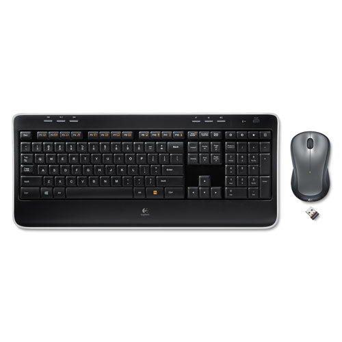 Mk520 Wireless Keyboard + Mouse Combo, 2.4 Ghz Frequency-30 Ft Wireless Range, Black