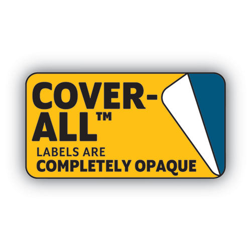 Cover-all Opaque File Folder Labels, Inkjet-laser Printers, 0.66 X 3.44, White, 30 Labels-sheet, 50 Sheets-box