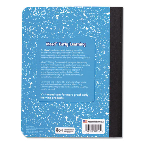 Primary Composition Book, K-2 Creative Story Illustration-manuscript Format, Blue-white Cover, 9.75 X 7.5, 100 Sheets