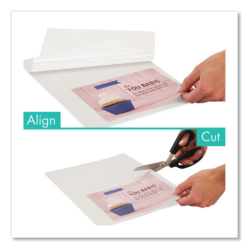Ezalign Thermal Laminating Pouches 3 Mil, 9" X 11.5", Gloss Clear, 50-pack
