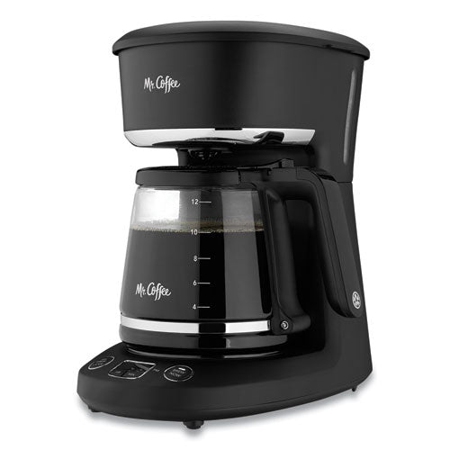 12-cup Programmable Automatic Coffee Maker, Black-chrome