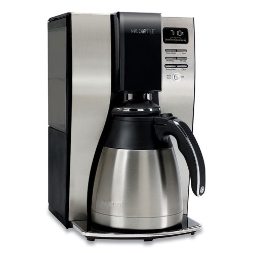 10-cup Thermal Programmable Coffeemaker, Stainless Steel-black