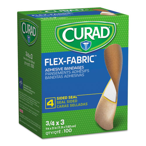 Flex Fabric Bandages, Assorted Sizes, 100-box