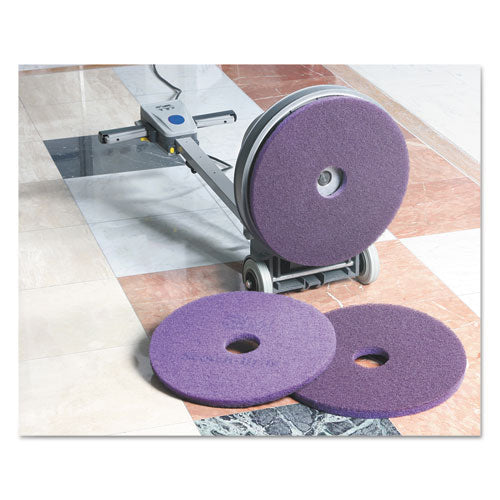 Diamond Floor Pads, 20" Diameter, Purple, 5-carton