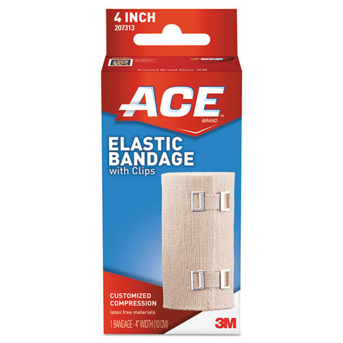 Elastic Bandage With E-z Clips, 4" X 64"