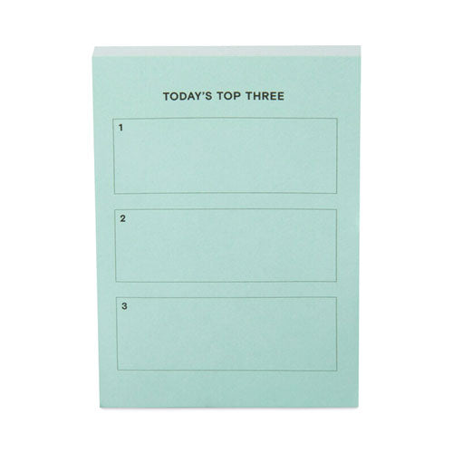 Lined Adhesive Notes, Note Ruled, 3" X 4", Turquoise, 100 Sheets-pad