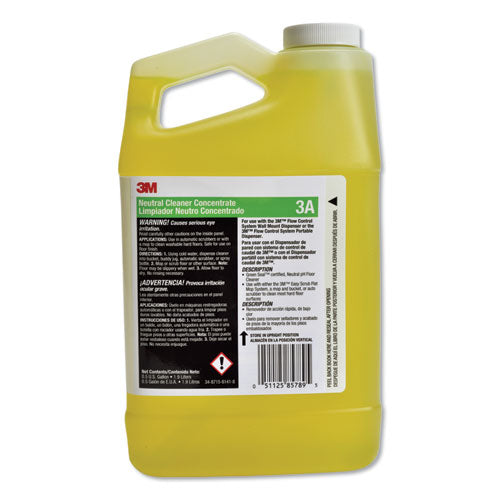 Neutral Cleaner Concentrate 3a, Fresh Scent, 0.5 Gal Bottle, 4-carton