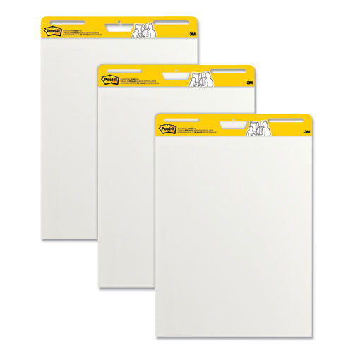 Self-stick Easel Pads, 25 X 30, White, 30 Sheets, 3-pack