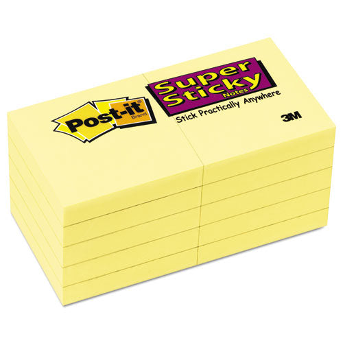 Canary Yellow Note Pads, 1 7-8 X 1 7-8, 90-sheet, 10-pack