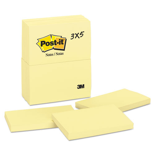 Original Pads In Canary Yellow, Cabinet Pack, 3" X 3", 90 Sheets-pad, 18 Pads-pack