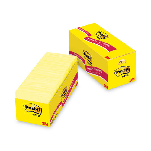 Original Pads In Canary Yellow, Cabinet Pack, 3" X 3", 90 Sheets-pad, 18 Pads-pack