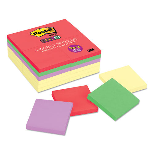 Note Pads Office Pack, 3 X 3, Canary Yellow-marrakesh, 90-sheet, 24-pack