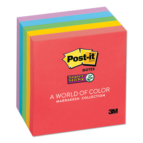 Pads In Marrakesh Colors, 3 X 3, 90-sheet, 5-pack