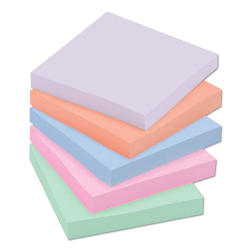 Recycled Notes In Wanderlust Pastels Collection Colors, Note Ruled, 4" X 6", 90 Sheets-pad, 3 Pads-pack