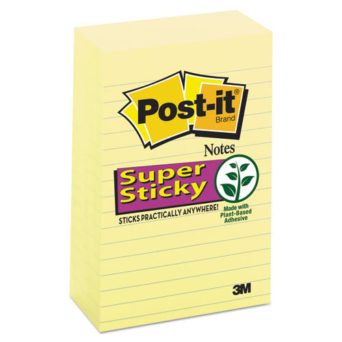 Canary Yellow Note Pads, Lined, 4 X 6, 90-sheet, 5-pack