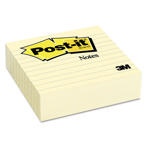 Original Lined Notes, 4 X 4, Canary Yellow, 300-sheet