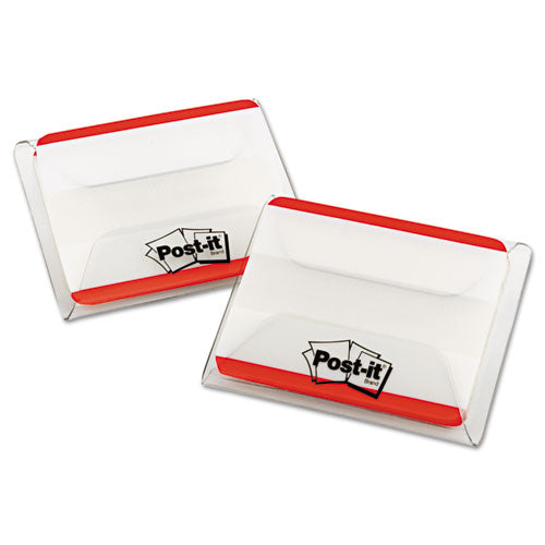 Tabs, Lined, 1-5-cut Tabs, Red, 2" Wide, 50-pack