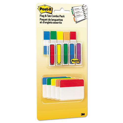 Flags And Tabs Combo Pack, Assorted Primary Colors, 230-pack