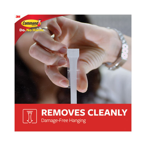 Refill Strips, Removable, Holds Up To 5 Lbs, 0.75" X 3.65", White, 6-pack