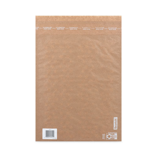 Curbside Recyclable Padded Mailer, #5, Bubble Cushion, Self-adhesive Closure, 12 X 17.25, Natural Kraft, 100-carton