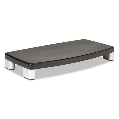 Extra-wide Adjustable Monitor Stand, 20" X 12" X 1" To 5.78", Silver-black, Supports 40 Lbs