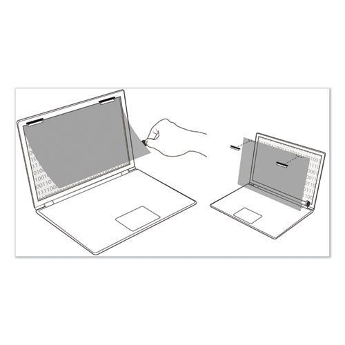 Frameless Blackout Privacy Filter For 23" Widescreen Monitor Full Screen, 16:9 Aspect Ratio