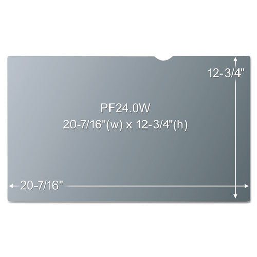 Frameless Blackout Privacy Filter For 24" Widescreen Monitor, 16:10 Aspect Ratio