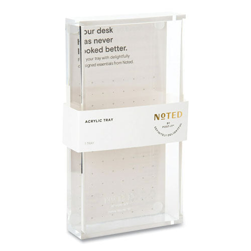 Acrylic Pen Tray, For 3 X 3 Pads, Clear