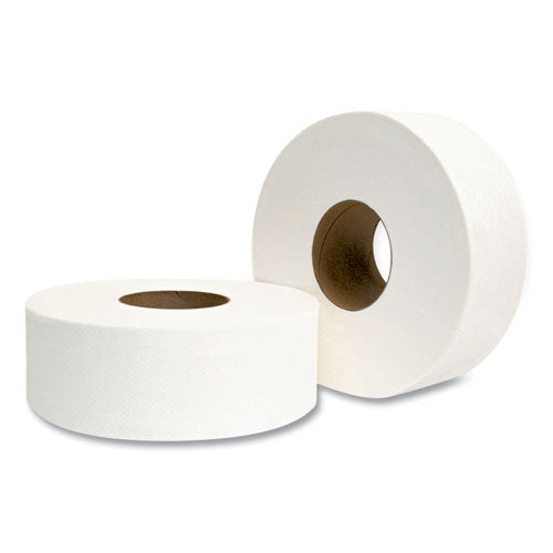 Jumbo Bath Tissue, Septic Safe, 2-ply, White, 700 Ft, 12 Rolls-carton