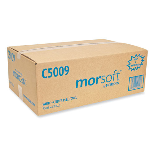 Morsoft Center-pull Roll Towels, 2-ply, 6.9" Dia, 500 Sheets-roll, 6 Rolls-carton