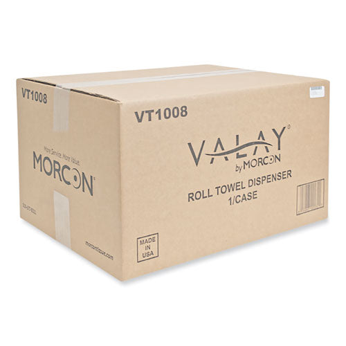 Valay Proprietary Roll Towel Dispenser, 11.75 X 8.5 X 14, Black