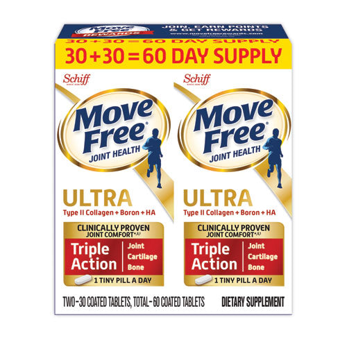 Ultra Triple Action With Ucii Twin Pack, 60 Tablets