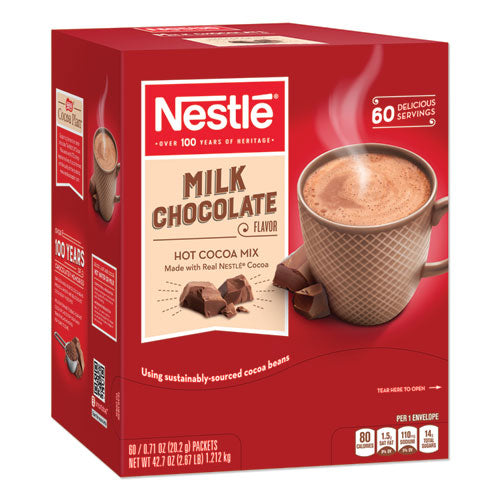 Hot Cocoa Mix, Milk Chocolate, 0.71 Oz Packet, 60 Packets-box