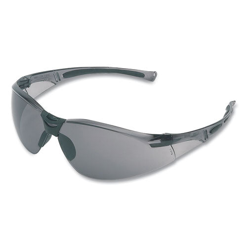 A800 Series Safety Eyewear, Anti-scratch, Gray Frame, Tsr Gray Lens