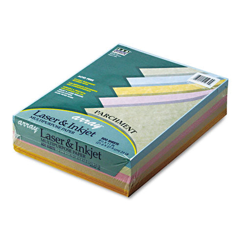 Array Colored Bond Paper, 24lb, 8.5 X 11, Assorted Parchment Colors, 5 —  Sapphire Purchasing