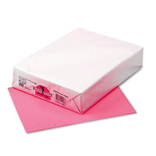 Kaleidoscope Multipurpose Colored Paper, 24lb, 8.5 X 11, Hyper Pink, 500-ream