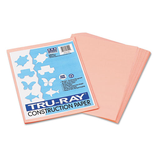 Tru-ray Construction Paper, 76lb, 9 X 12, Salmon, 50-pack