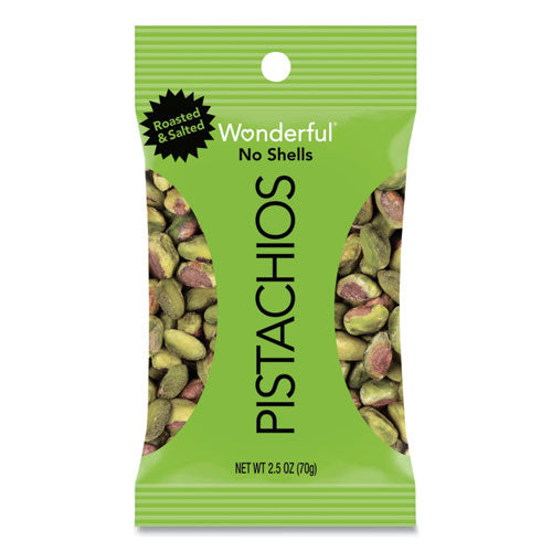 Wonderful Pistachios, Dry Roasted And Salted, 2.5 Oz, 8-box
