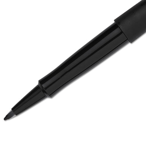 Point Guard Flair Felt Tip Porous Point Pen, Stick, Bold 1.4 Mm, Black Ink, Black Barrel, 36-box