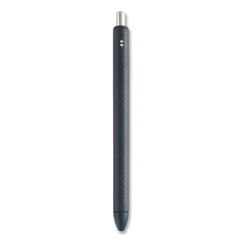 Inkjoy Gel Pen, Retractable, Medium 0.7 Mm, Black Ink, Black Barrel, 8-pack