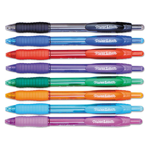 Profile Ballpoint Pen, Retractable, Bold 1.4 Mm, Assorted Ink And Barrel Colors, 8-pack