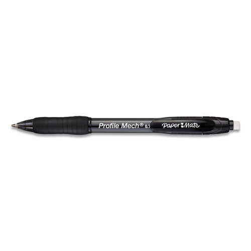 Profile Mechanical Pencils, 0.7 Mm, Hb (#2), Black Lead, Black Barrel, Dozen