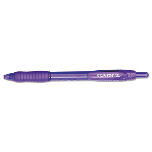 Profile Ballpoint Pen, Retractable, Bold 1.4 Mm, Purple Ink, Purple Barrel, Dozen