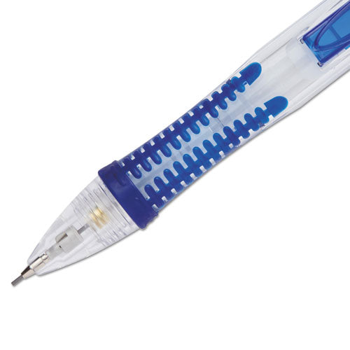 Clear Point Mechanical Pencil, 0.7 Mm, Hb (#2.5), Black Lead, Blue Barrel